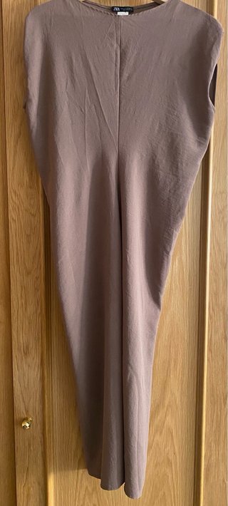 Vestido largo Zara morado Talla S
