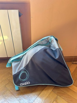 Patines Oxelo + protecciones + bolsa (talla 34-37)