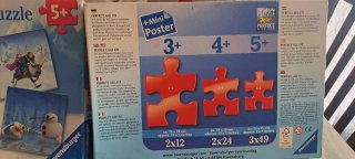 Puzzle Ravensburger Frozen 3x49 + Mini Poster