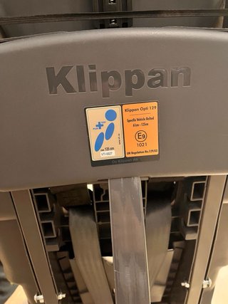Silla coche Klippan Opti 129 a contramarcha