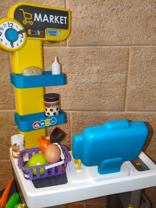 Supermercado Smoby con cesta y carrito