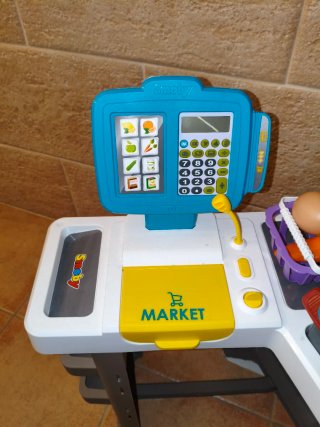 Supermercado Smoby con cesta y carrito