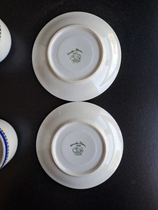 Conjunto 2 Tazas y Platos Santa Clara