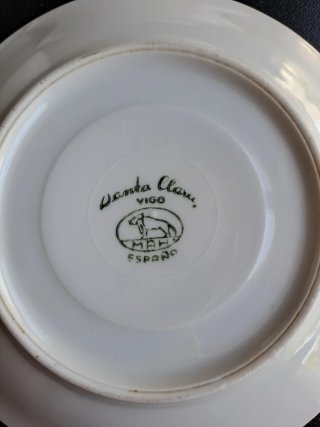 Conjunto 2 Tazas y Platos Santa Clara