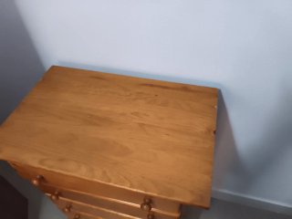 Cómoda de madera 6 cajoned ancho 68 prof 44 alto95