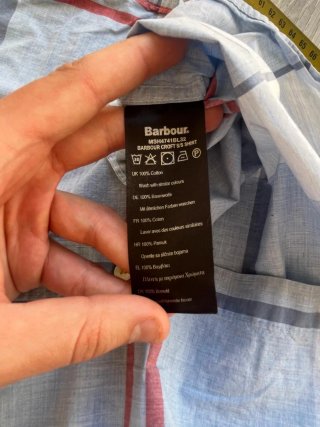 Camisa Barbour Cuadros Manga Corta