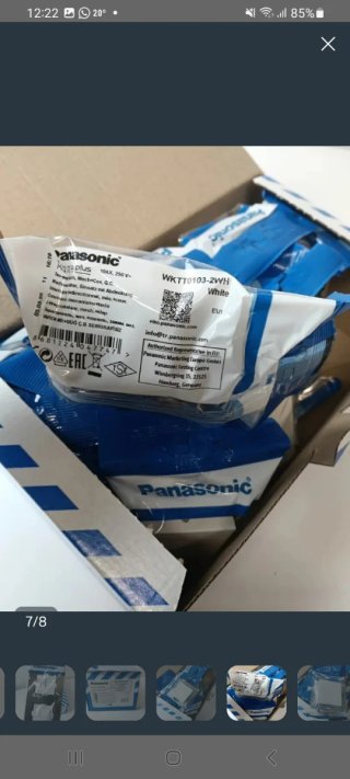 Marco Doble Enchufe/Interruptor Panasonic Negro
