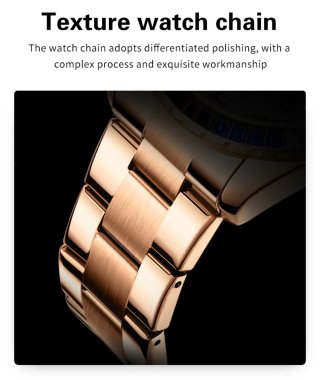 Reloj Olevs Hombre Dorado Multicolor