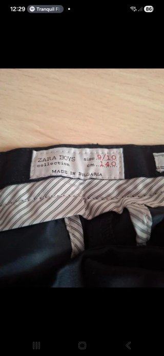 Traje de chaqueta Zara niño 9/10 años