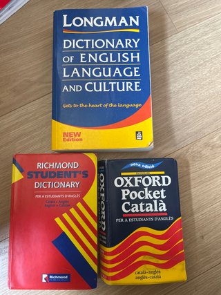 Pack de dicc de inglés Longman, Oxford y Richmond