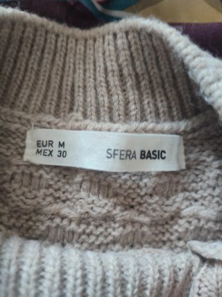 Jersey Sfera punto beige talla M