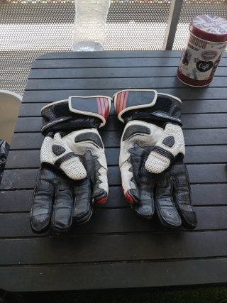 Guantes de Moto Race Negros y Rojos