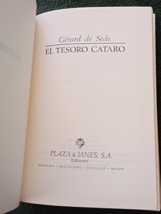 'El tesoro cátaro', Gérard de Sède (P&J, 1968)