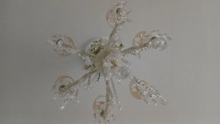 Lámpara de salón 6 brazos cristal