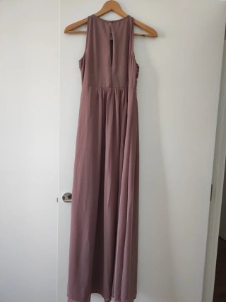 Vestido largo ceremonia lentejuelas