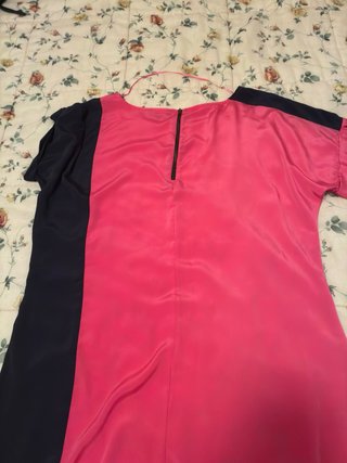 Vestido Satén Color-Block