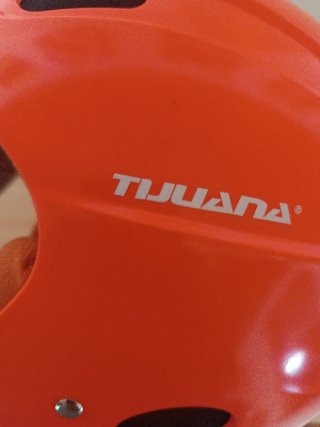 Casco de esquí naranja