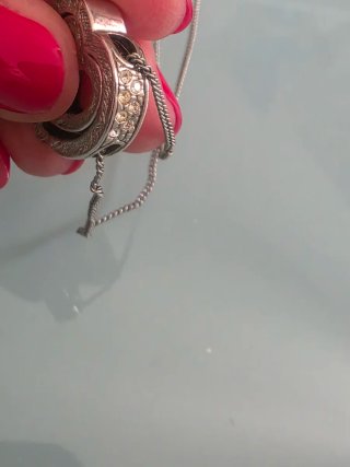 Collana doppio cuore argento