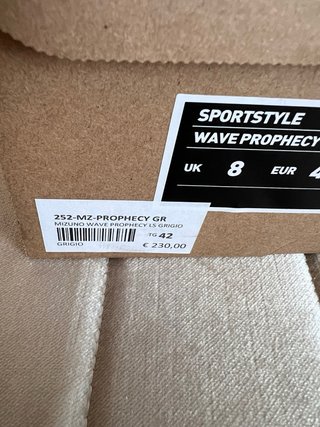 Scarpe Uomo Mizuno Nere/Argento Taglia 42