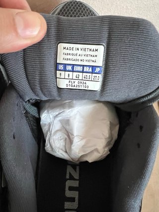 Scarpe Uomo Mizuno Nere/Argento Taglia 42