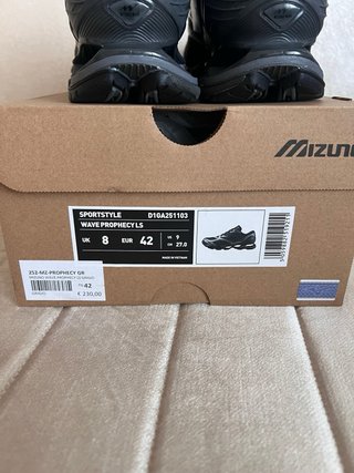 Scarpe Uomo Mizuno Nere/Argento Taglia 42
