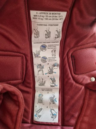 Mochila Portabebés BabyBjörn WE Roja