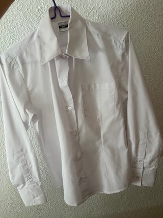 Camisa  manga larga mujer blanca