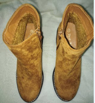 Botines marrones tacón alto talla 38