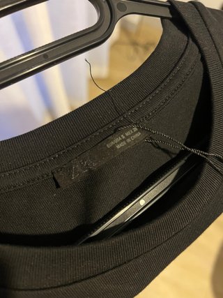 Top asimétrico ZARA negro y azul