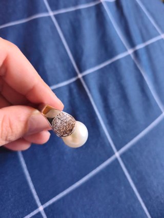 Anillo Plata 925 Perla y Circonitas