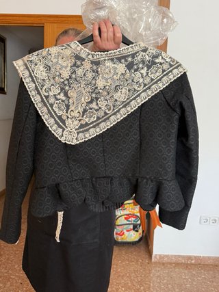 Traje de Fallera Beige y Multicolor