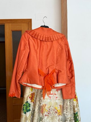 Traje de Fallera Beige y Multicolor
