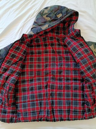 Piumino Benetton bambino 8-9 anni reversibil