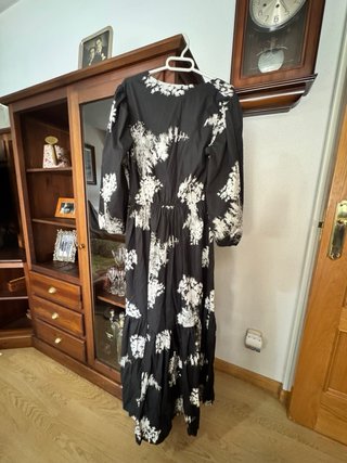 Vestido largo estampado M