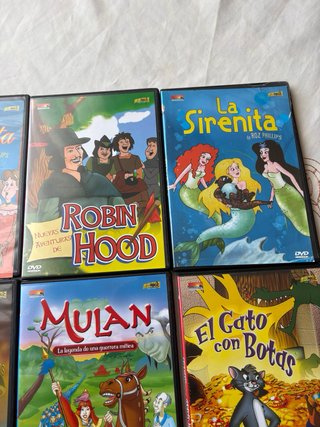 Lote 12 DVD Cuentos Infantiles (Español)