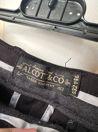 Pantaloni dritti uomo Alcott neri