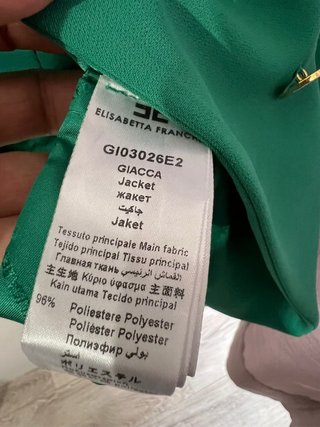 Giacca Elisabetta Franchi verde