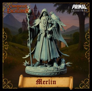 Figura Mago Merlin Coleccionable