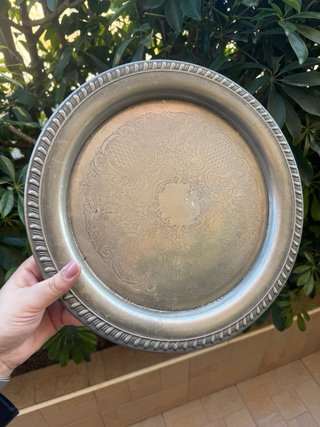 Vassoio Vintage Silver Plated Made in Italy