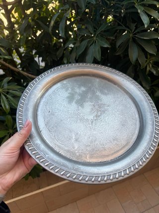 Vassoio Vintage Silver Plated Made in Italy