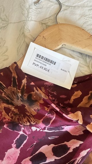 Vestido largo estampado sin estrenar