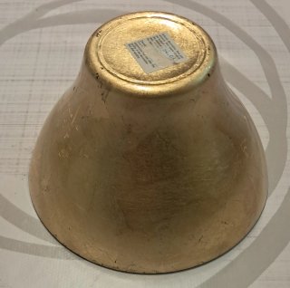 Ciotola porta caramelle oro metallo