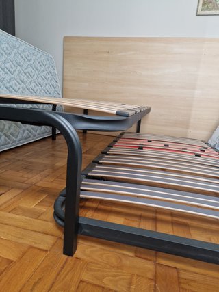 2 Camas 90x190 Metal y Madera