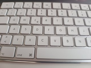 Teclado Bluetooth Aluminio QWERTZ Plata