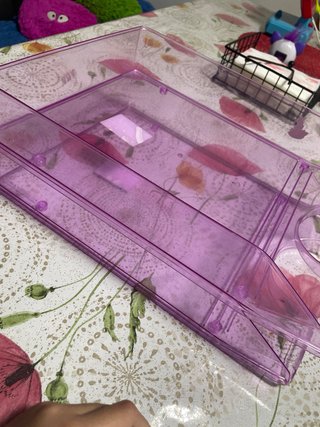 Organizador de escritorio morado