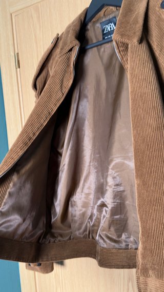 Chaqueta bomber pana Zara M