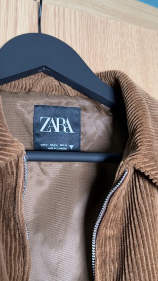 Chaqueta bomber pana Zara M