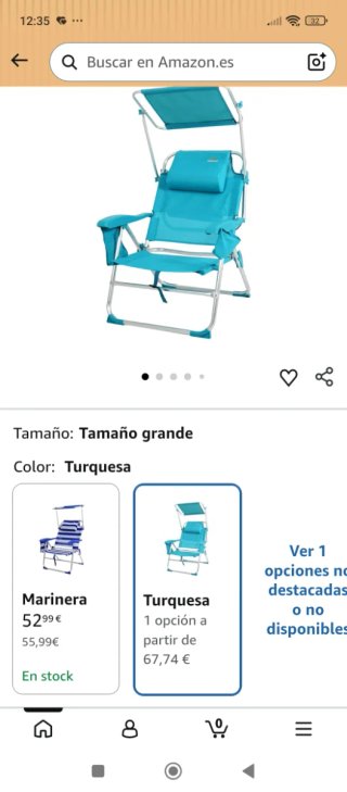 Tumbona Playa con bolsa mochila Turquesa