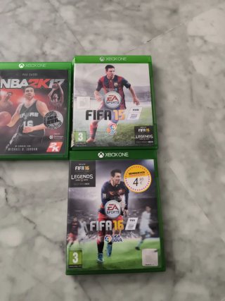 NBA 2K17, FIFA 15 e FIFA 16 per Xbox One