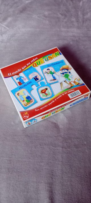 Lote 4 puzzles educativos +3 años